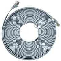 Vago-Tools CAT7 Patchkabel Netzwerkkabel grau 10m flach