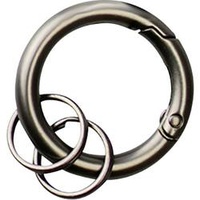 BASI Schlüsselring 0006-0157 4026434178852 Grau (matt), Schwarz 10 St.