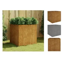 VidaXL Pflanzkübel 80 x 80 x 80 cm Cortenstahl