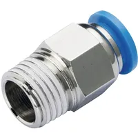 TRU Components Gerade-Verbinder PC6-02 Rohr-Ø: 6 mm Gewinde-Maß: R1/4