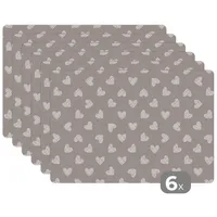 MuchoWow Placemats Platzdeckchen Platzset Tischset 6-teilig Tischdeko Untersetzer 45x30