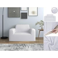 VidaXL Stretch-Sofahusse Weiß Polyester-Jersey