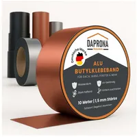 DAPRONA Butylband, Panzertape, Dichtungsband Alu, Reparaturband, Dichtband Fenster Dachrinne,