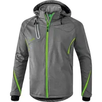 Erima Softshelljacke Function Grau melange/green Gecko 3XL
