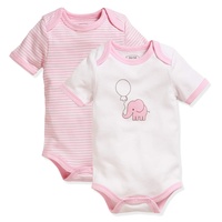 Playshoes Unisex Kleinkind Multipack Baby-Body, rosa 1/4-Arm 2er Pack