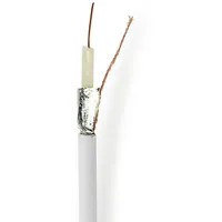 Nedis Koaxialkabel Coax 12`` 75 Ohm Doppelt geschirmt Eca
