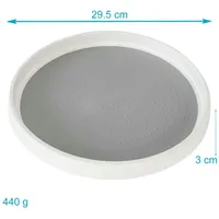 Intirilife 360 Grad Drehteller in Weiß - Grau -