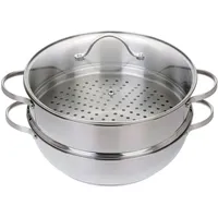Gräwe Dampfgarer/Servierpfanne 28 cm mit Dampfeinsatz Serie Pro-Line