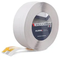 Holzbrink Weichsockelleiste selbstklebend PVC 32x23mm, 25 m Küchenleiste Arbeitsplatte