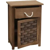 Mendler Kommode HWC-K83, Schrank Schubladenschrank, Holz 55x39,5x28,5cm ~ dunkelbraun,
