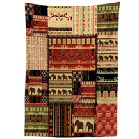 ABAKUHAUS afrikanisch Tischdecke, Patchwork Stil Asiatische, Schmutzabweisent mit Modernster