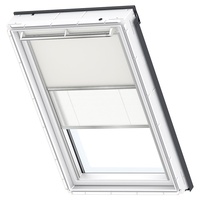 VELUX Verdunkelungs-Rollo Duo DFD SK06 1085S Beige/Weiß, Schiene: alu