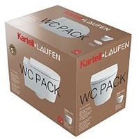 Laufen Kartell WC mit WC-Sitz randlos, weiß