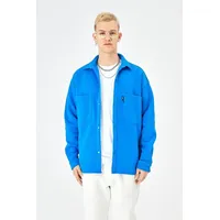 COFI Hemdjacke aus Baumwolle in Oversize Fit Übergangsjacke (M)