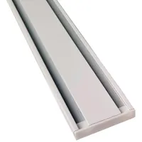 BestLivings Vorhangschiene Aluminium - Weiß "2 Lauf" 90cm -