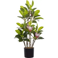 Beliani Kunstpflanze im Blumentopf 70 cm Magnolia