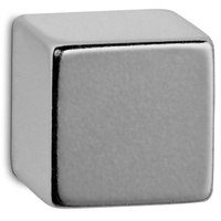 Maul Magnet silber, Metall 2,0 x 2,0 x 2,0