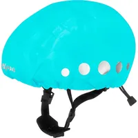 Playshoes Outdoorhut Regenüberzug für Fahrradhelme türkis S