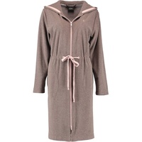CAWÖ Bademäntel Damen Kurzmantel mit Kapuze Active 821 mocca-rosé