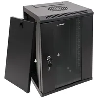 HMF 63309-02 Serverschrank 10 Zoll, 9 HE, Netzwerkschrank, Wandschrank,