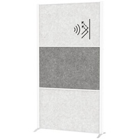 Maul Akustik-Trennwand MAULconnecto 9612002, dunkelgrau, hellgrau 100,0 x 182,0