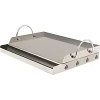BBQ-Toro Grillplatte 64 x 40,5 cm Edelstahl silber