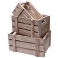 Belle Vous Aufbewahrungsbox Holz mit Griff – Aufbewahrungsbox Vintage