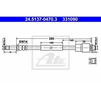 ATE 24.5137-0470.3 Bremsschlauch