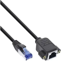 InLine Patchkabel Verlängerung, S/FTP (PiMf), Cat.6A, halogenfrei, Kupfer, 7,5m