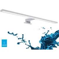 Briloner Leuchten - LED Spiegelleuchte, Spiegellampe chrom, 780 Lumen,