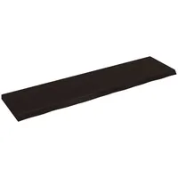 VidaXL Waschtischplatte Dunkelbraun 200x50x(2-6)cm Massivholz