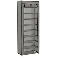 Furnicato Schuhschrank mit Abdeckung Grau 57 x 29 x