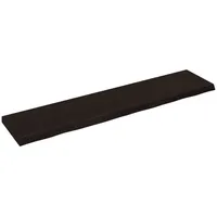 VidaXL Waschtischplatte Dunkelbraun 180x40x(2-6)cm Massivholz