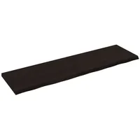 VidaXL Waschtischplatte Dunkelbraun 220x60x(2-6)cm Massivholz