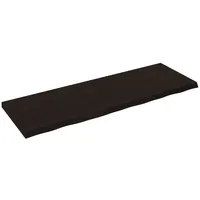 VidaXL Waschtischplatte Dunkelbraun 180x60x(2-6)cm Massivholz