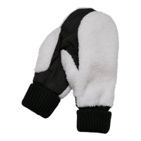 URBAN CLASSICS Basic Sherpa Gloves in Weiß, Größe S/M