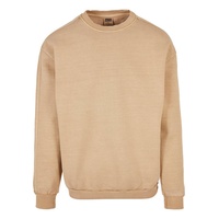 URBAN CLASSICS Heavy Terry Garment Dye Sweatshirt Union Beige