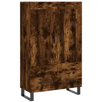 VidaXL Highboard Räuchereiche 69,5x31x115 cm Holzwerkstoff
