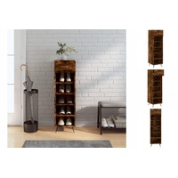 VidaXL Schuhschrank Räuchereiche 30x35x105 cm Holzwerkstoff vidaXL