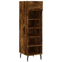 VidaXL Schuhschrank Räuchereiche 30x35x105 cm Holzwerkstoff