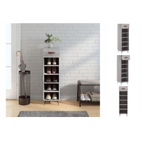 VidaXL Schuhschrank Grau Sonoma 30x35x105 cm Holzwerkstoff
