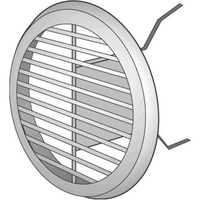 Helios Lüftungsgitter LGK 150 60342 Kunststoff, DN 125-150, weiß