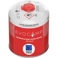 Evocamp 3x Propan Butan Gaskartuschen 450g, Schraubkartusche Eurogewinde 7/16",
