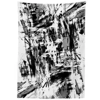 ABAKUHAUS Abstrakt Tischdecke, Grunge Artwork, Inn und Outdoor Bereich