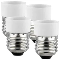 Lunartec Lampensockel-Adapter E27 auf E14, 4er-Set