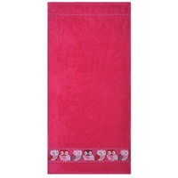 Dyckhoff Handtuch 'Eule Modern' Pink 50 x 100 cm