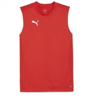 Puma teamFINAL ärmelloses Trainingsshirt Herren 01 red/silver XXL