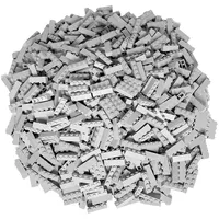 LEGO 1x4 Steine Hellgrau - 250 Stück - Light