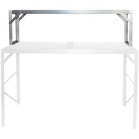 Vitavia Aluminium-Tischaufsatz mit Arbeitsplatte aus Hohlkammerplatten, aluminium eloxiert