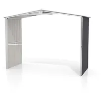 Globel Erweiterungselement 410 für Gerätehäuser Worker/Parker 120 cm Anthrazit